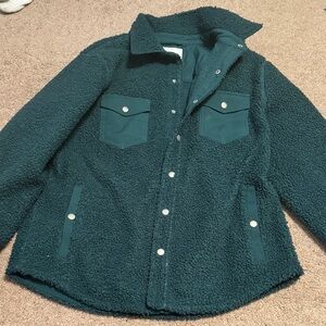 Goodfellow & Co Green Sherpa Jacket